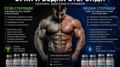 Сухи и водни анаболни андрогенни стероиди