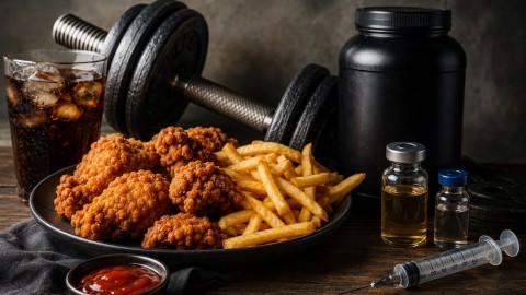 Пържени храни и анаболни стероиди: има ли допълнителен риск?