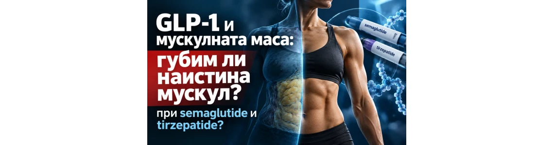 GLP-1 и мускулната маса: губим ли наистина мускул при semaglutide и tirzepatide?