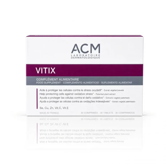 ACM Vitix 30 таблетки – антиоксидантна хранителна добавка при витилиго