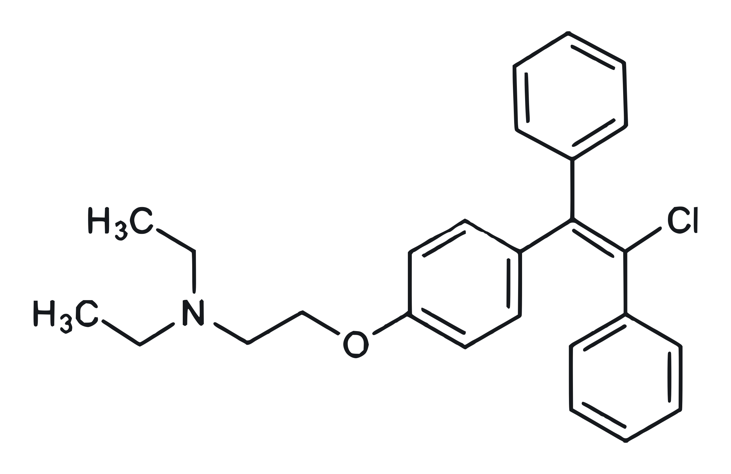 Молекулна структура на Clomid (Clomiphene Citrate / Кломифен цитрат)