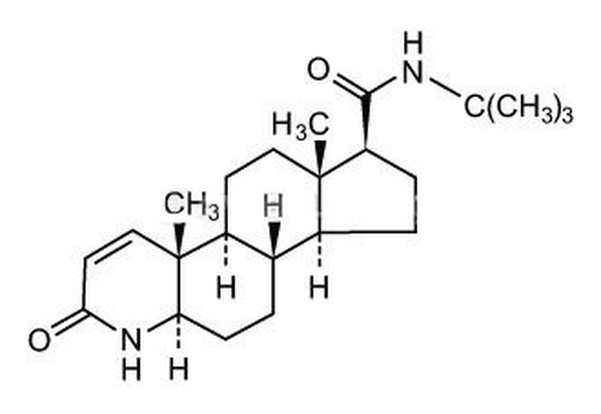 finasteride-molecular-structure-Финастерид