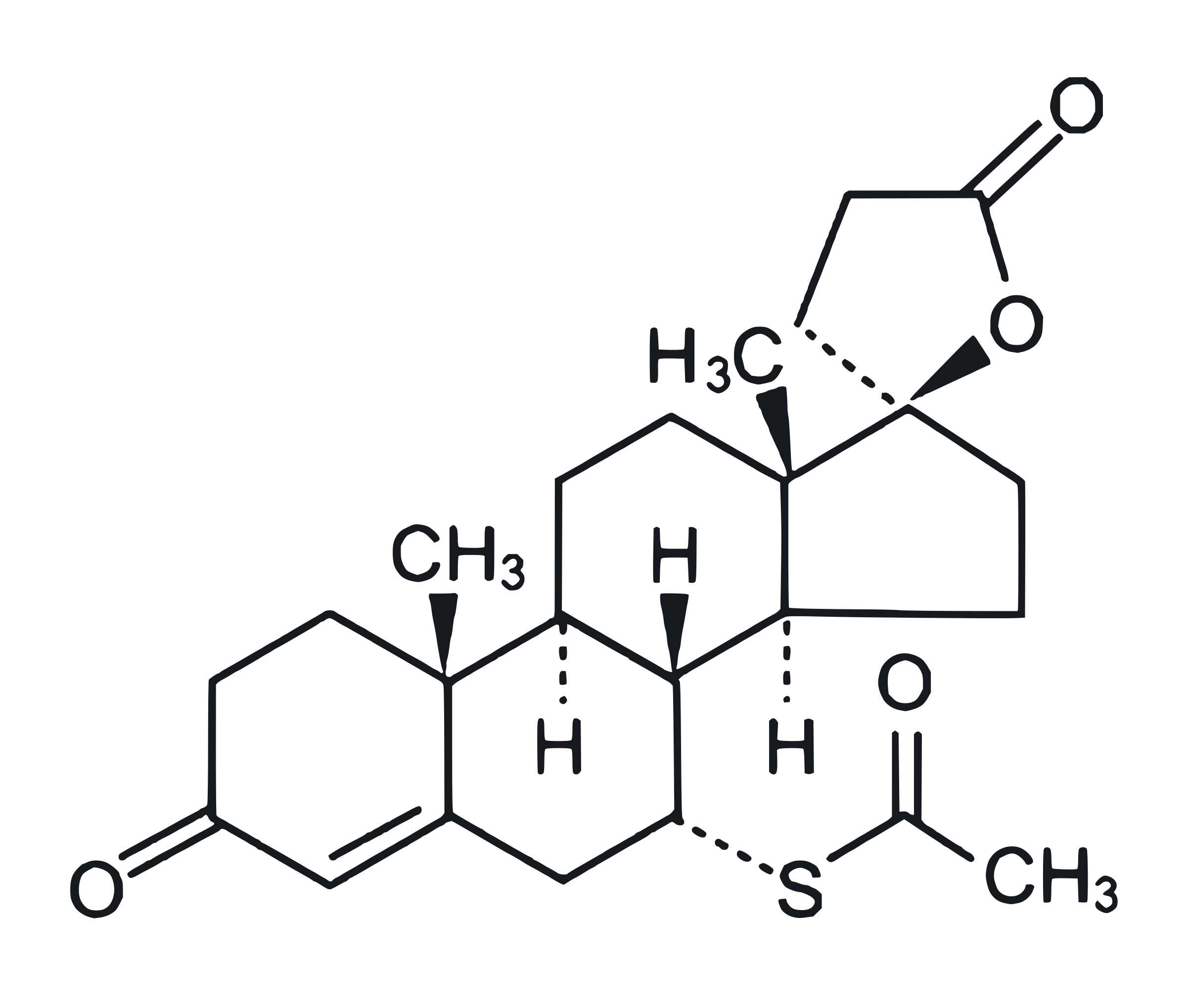 Молекулна структура на Aldactone – Спиронолактон