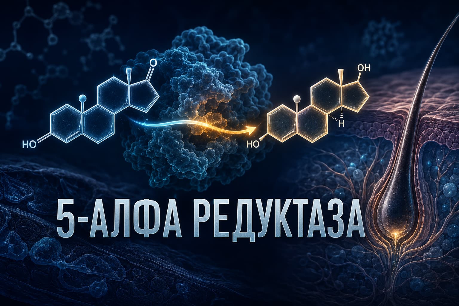 5-алфа редуктаза и DHT – преобразуване на тестостерон в дихидротестостерон
