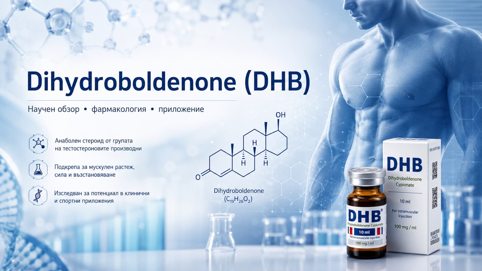 DHB Dihydroboldenone – механизъм, молекулна структура и научни доказателства