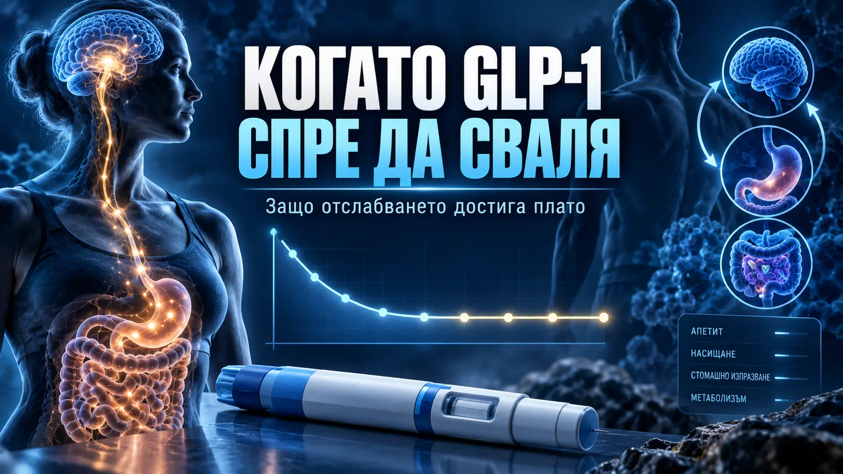Когато GLP-1 лекарствата спрат да дават допълнителна загуба на тегло – плато при semaglutide и tirzepatide