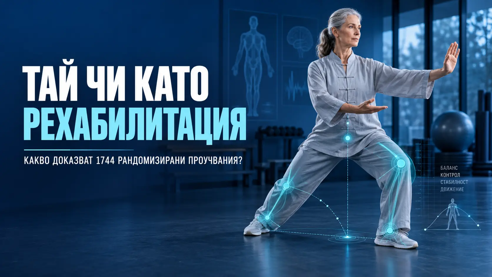 Тай чи като рехабилитация – доказателства от 1744 рандомизирани проучвания