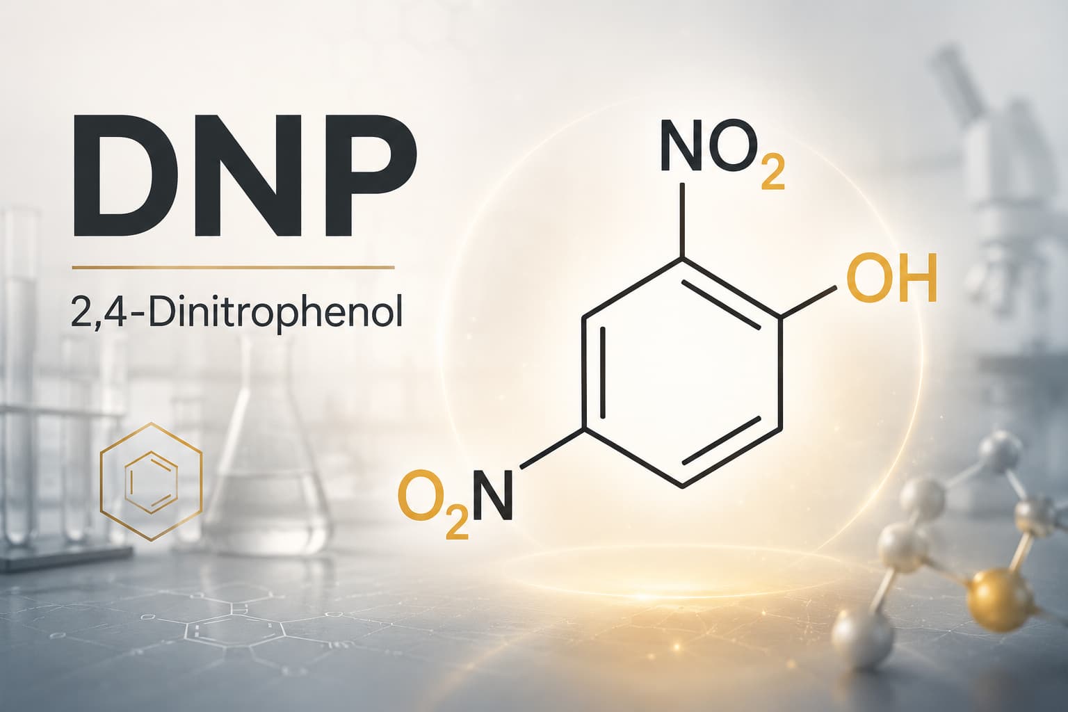 Химична структура на DNP – 2,4-динитрофенол